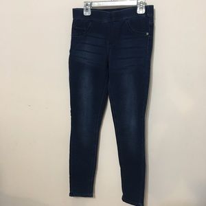 Justice distressed denim jeggings size 14